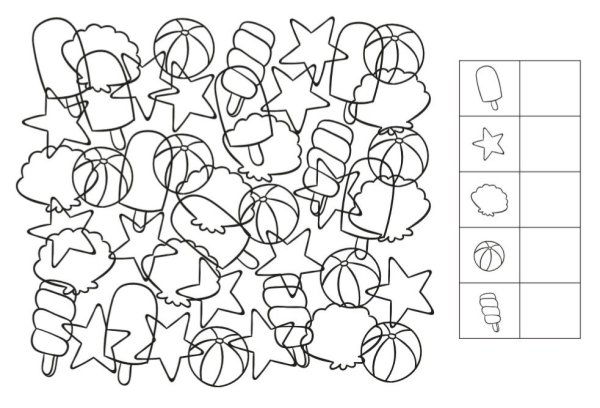Найди и сосчитай для дошкольников