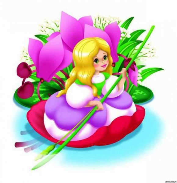 Дюймовочка в тюльпане