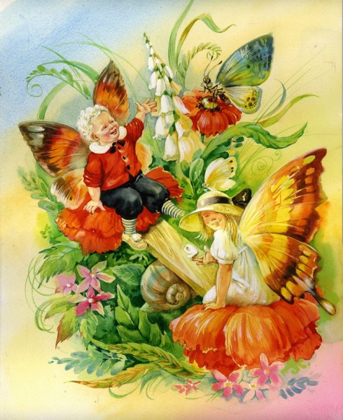 Дюймовочка в цветочке