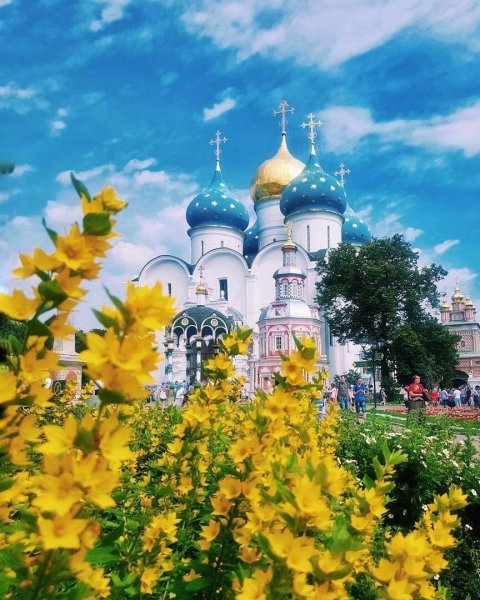 Святая Троица цветы Лавра Сергиев Посад