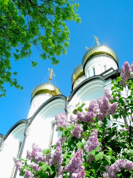 Православный храм весной