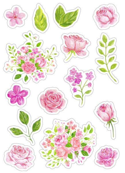 Высечки вырезки цветы для скрапбукинга