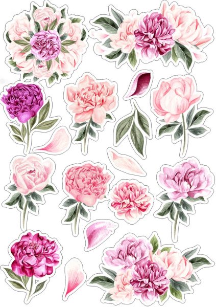 Высечки цветы для печати