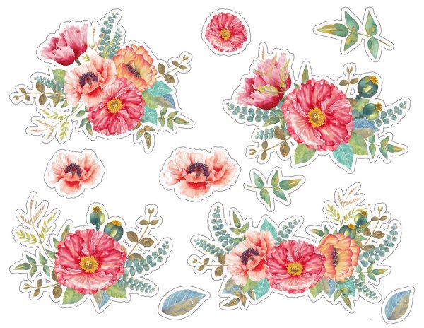 Цветочки для скрапбукинга