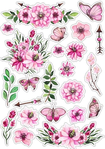 Наклейки - цветочки