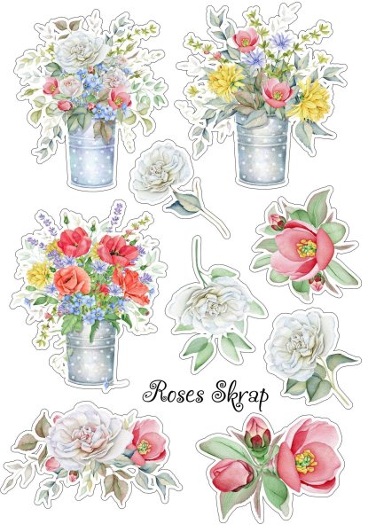 Высечки цветов для скрапбукинга