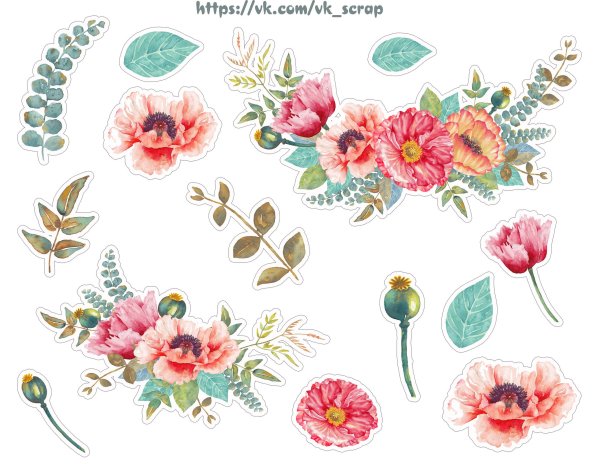 Скрапбукинг цветы для вырезания