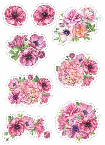 Наклейка - цветы