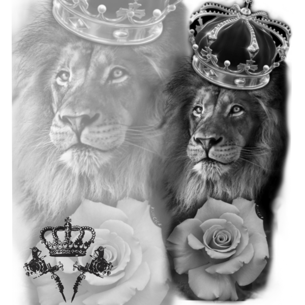 Тату львица для девушек эскизы