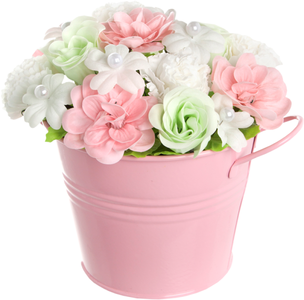 Цветы в ведре