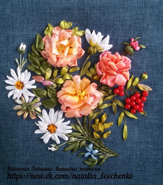 Вышивка лентами