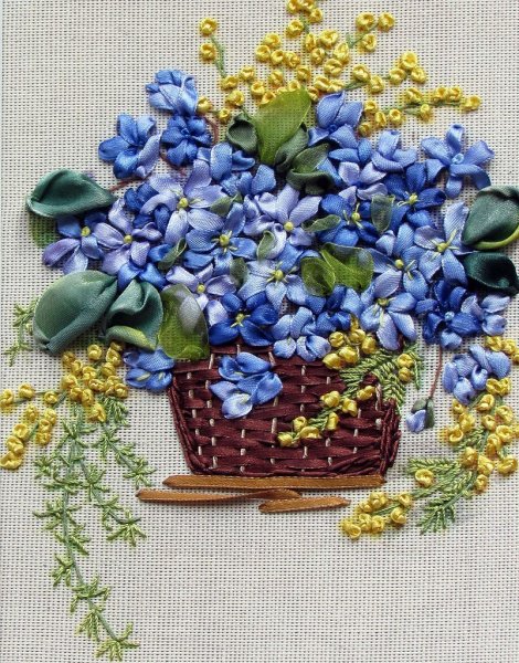 Силк Риббон вышивка