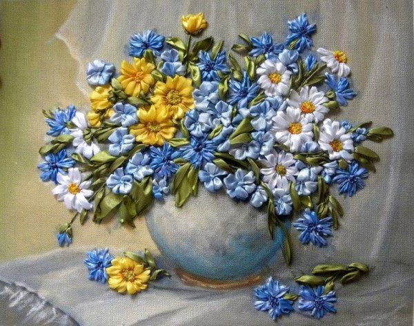 Вышивка лентами