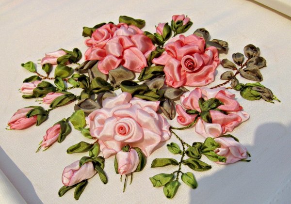 Вышивка лентами