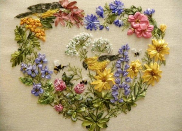 Хелен Дафтер Вышиваем цветы шелковыми лентами