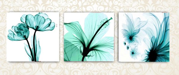 Картина в бирюзовых тонах