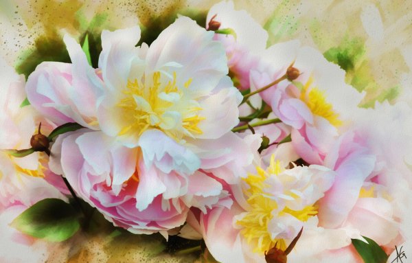 Желто серая абстракция