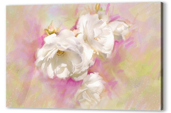 Цветы на бежевом фоне