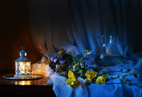 Вечер в синих тонах