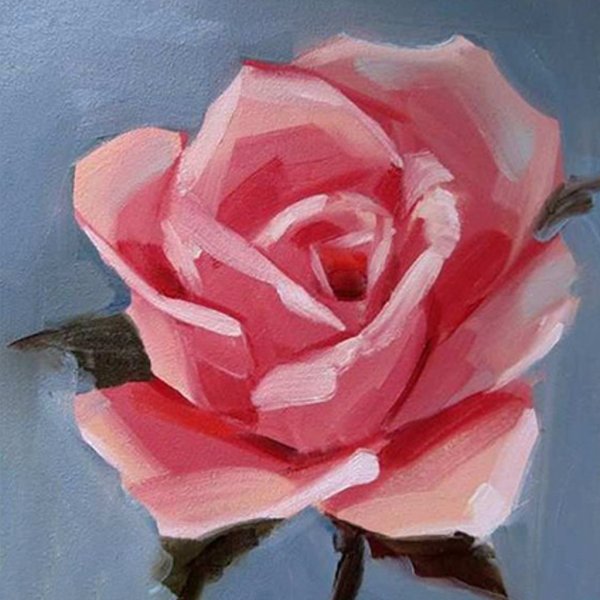 Розы акрилом