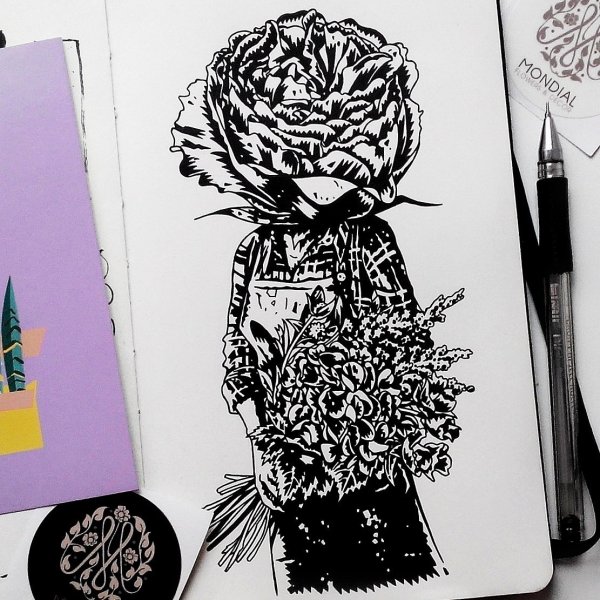 Скетчбук в цвете