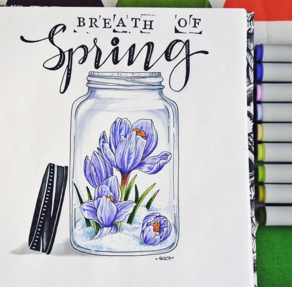 Весенний скетч