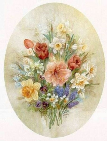 Тарелки с цветочками