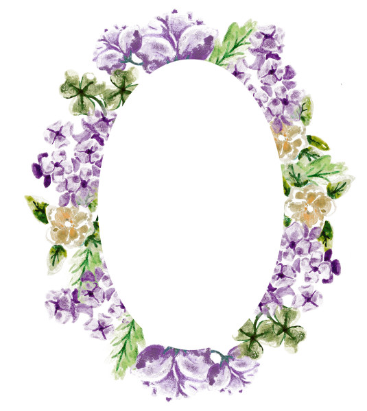 Бирка Цветочная круглая