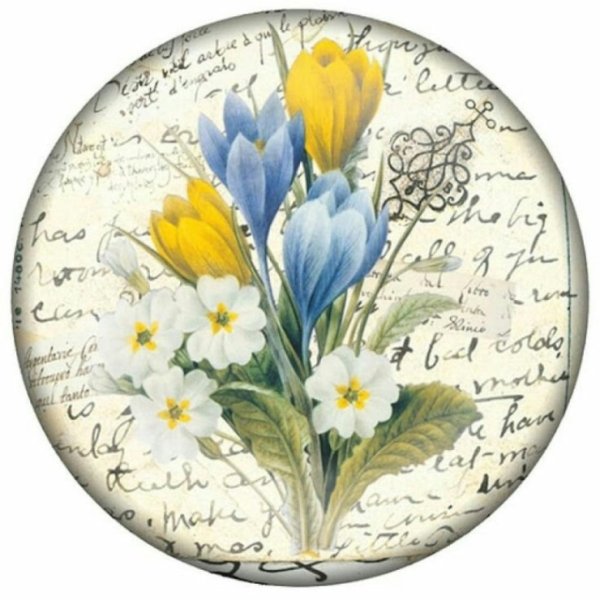 Овальная рамка из цветов