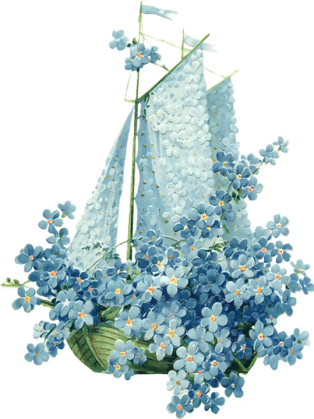 Корабль с цветами