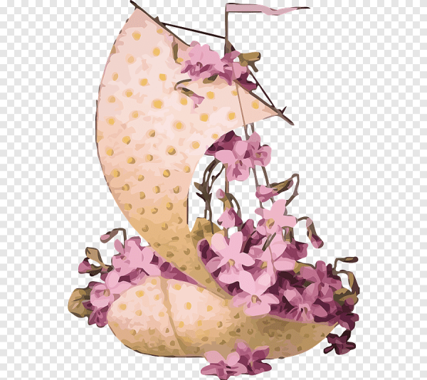 Кораблик с цветами