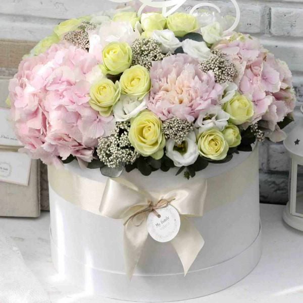 Необычные букеты в коробках