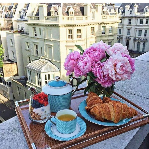 Завтрак с цветами