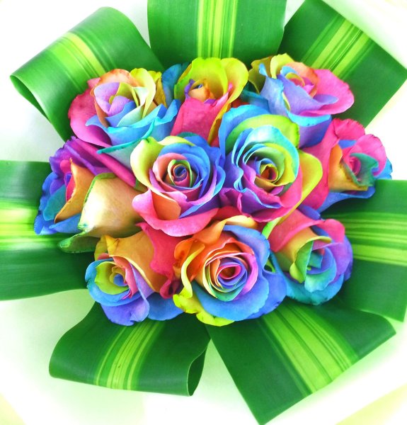 Радужные букеты