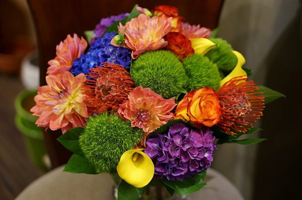 Букет "герберы и Сантини"