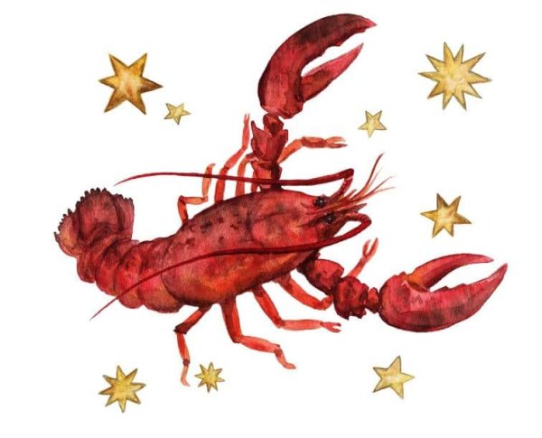 Открытка знак зодиака рак