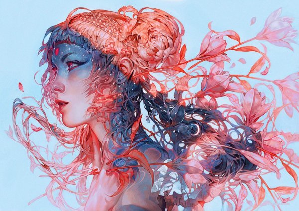 Цветы в стиле сюрреализма