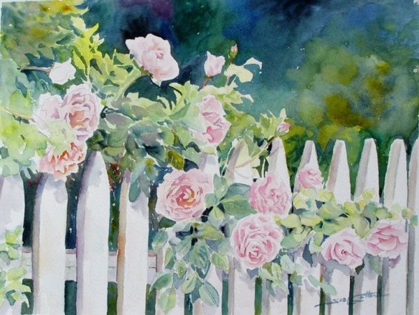 Расписные дачные заборы