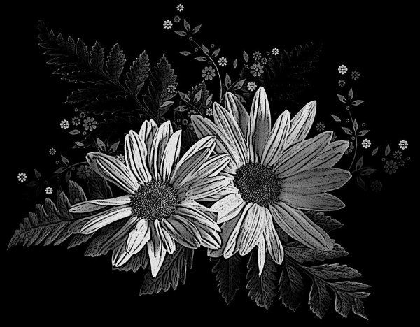 Цветы для гравировки