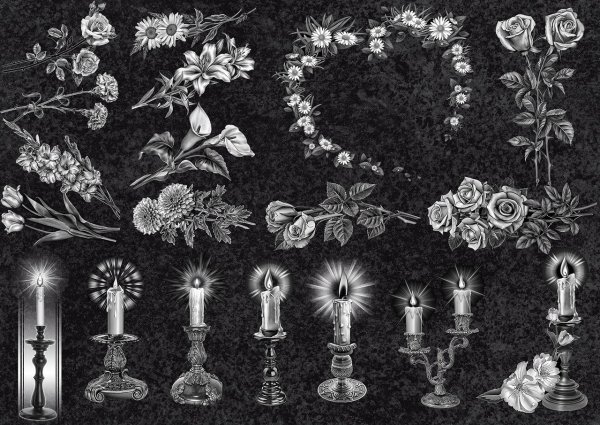 Гладиолусы на памятнике гравировка сзади