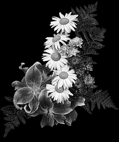 Цветы для гравировки
