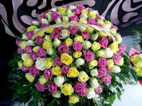 Большие букеты цветов