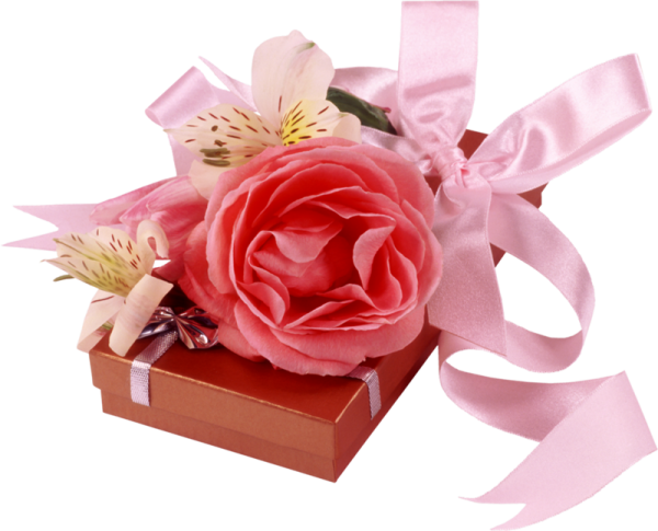 Подарки и цветы рисунок