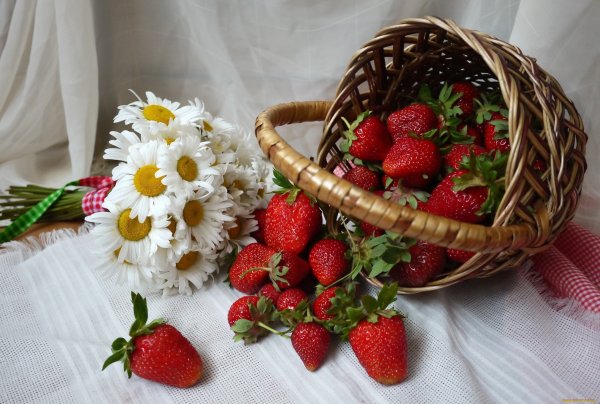 Клубника в корзинке