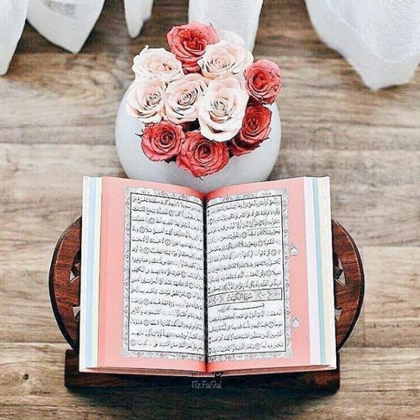 Красные розы с Кораном