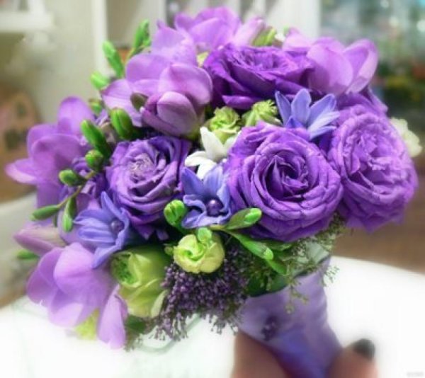 Букет сиреневых цветов