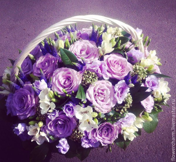 Розово фиолетовый букет