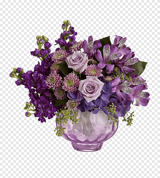 Сиреневые розы букет