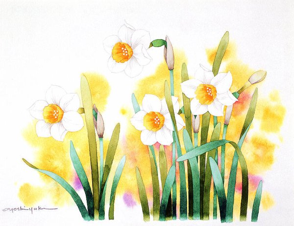 Ибараги Йосиюки акварель