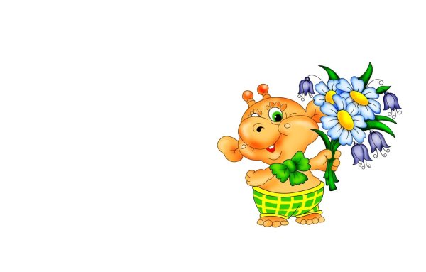 Инопланетянин с цветами